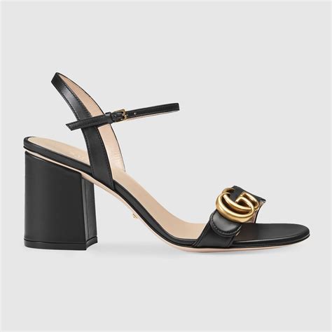 black gucci mens sandals|gucci black high heel sandals.